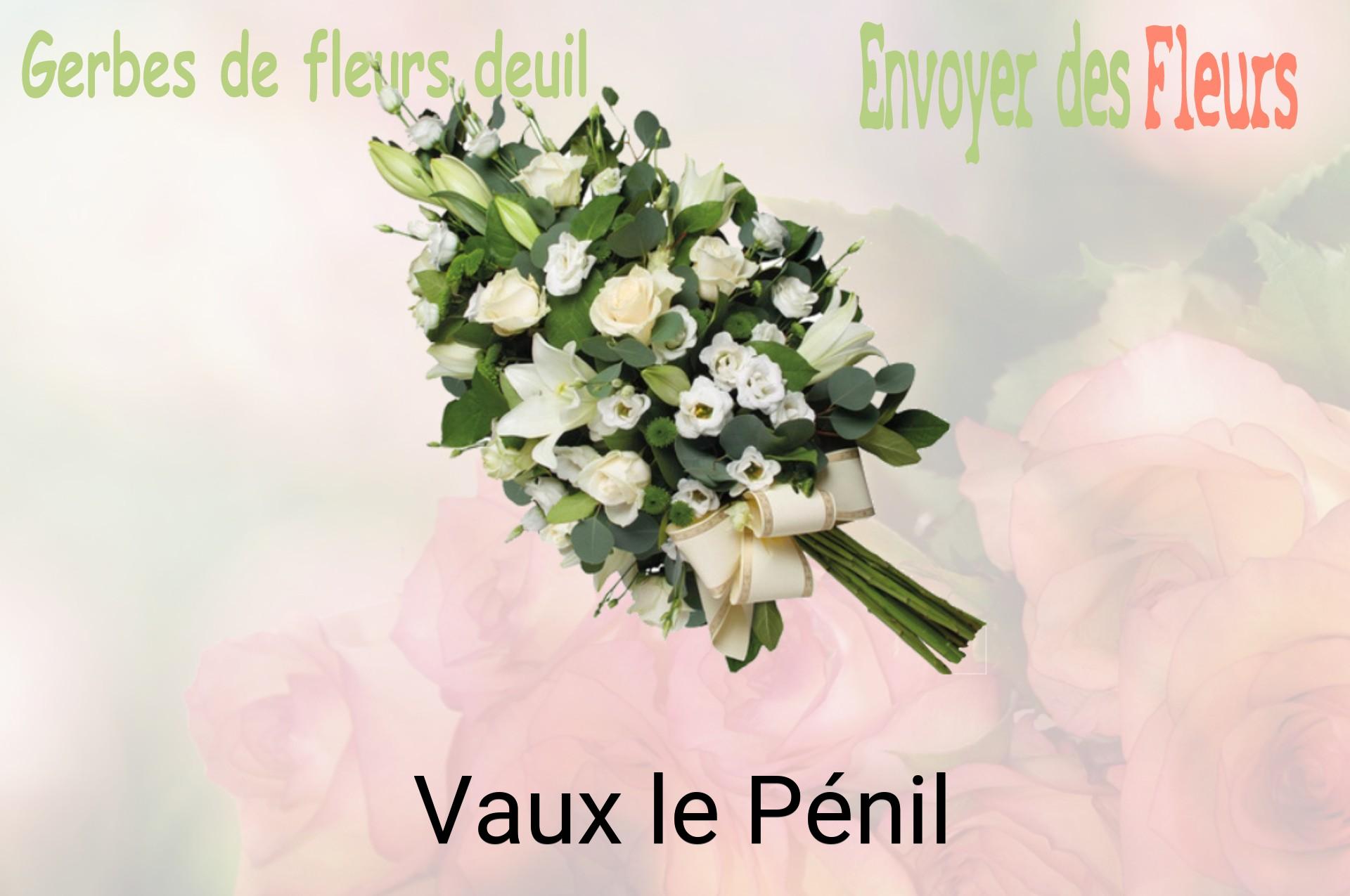 Gerbe de fleurs de deuil livrée à Vaux-le-Pénil